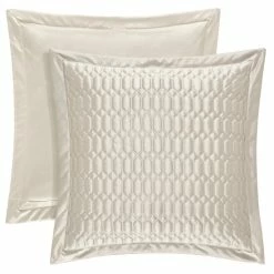 Alternative view of Best Pirce 🌟 Five Queens Court Saranda Quilted Euro Sham Natural 👏