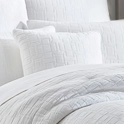 Alternative view of Best Pirce 🛒 Five Queens Court Sheldon White 20 Inch Square Decorative Throw Pillow 👍