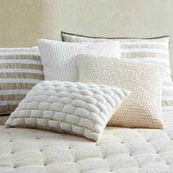 Alternative view of Budget 😉 Five Queens Court Graham Decorative Throw Pillow White ❤️