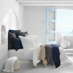 Alternative view of Budget 🔔 Five Queens Court Pine Beach Coverlet Quilt Indigo 🧨
