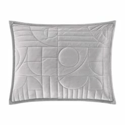 Alternative view of Cheapest ✨ Five Queens Court Bradley Pillow Sham Grey ✔️