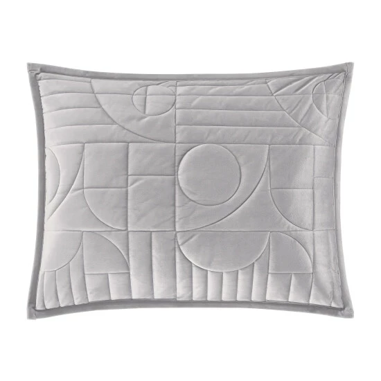 Cheapest ✨ Five Queens Court Bradley Pillow Sham Grey ✔️ 2 Cheapest ✨ Five Queens Court Bradley Pillow Sham Grey ✔️ - Image 2