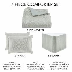 Alternative view of Discount 🛒 Five Queens Court Nouveau 4-piece Comforter Set 💯