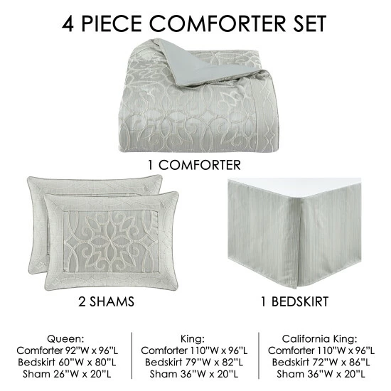 Discount π Five Queens Court Nouveau 4-piece Comforter Set π― 2 Discount π Five Queens Court Nouveau 4-piece Comforter Set π― - Image 2