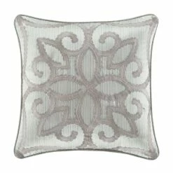 Best deal π Five Queens Court Nouveau 18" Square Embellished Decorative Throw Pillow π