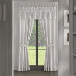 Alternative view of Cheap 💯 Five Queens Court Cherie 84" Window Panel Pair ⌛
