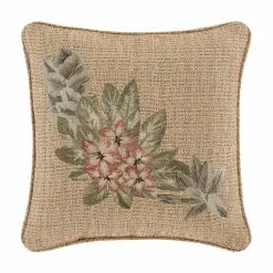 Wholesale π Five Queens Court Martina 18 Inch Square Embellished Decorative Throw Pillow π₯