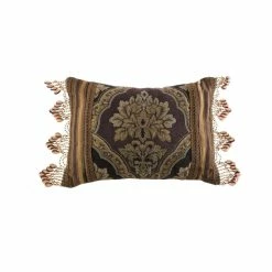 Brand new 💯 Five Queens Court Reilly Woven Chenille Damask Boudoir Throw Pillow 🌟