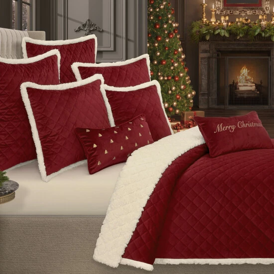 Budget π Five Queens Court Cozy Sherpa Quilt Set Evergreen π 3 Budget π Five Queens Court Cozy Sherpa Quilt Set Evergreen π - Image 3