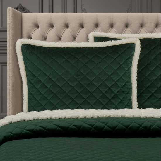 Budget π Five Queens Court Cozy Sherpa Quilt Set Evergreen π 7 Budget π Five Queens Court Cozy Sherpa Quilt Set Evergreen π - Image 7