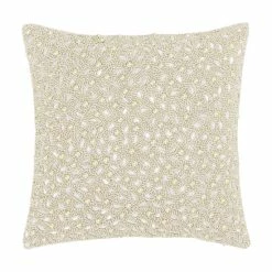 Hot Sale βοΈ Five Queens Court Beaded Decorative Throw Pillow Spa Blue π