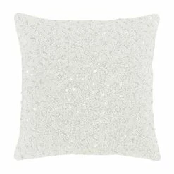 Hot Sale ✔️ Five Queens Court Beaded Decorative Throw Pillow Spa Blue 👍 -Five Queens Court Shop unnamed file 985
