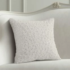 Hot Sale ✔️ Five Queens Court Beaded Decorative Throw Pillow Spa Blue 👍 -Five Queens Court Shop unnamed file 986