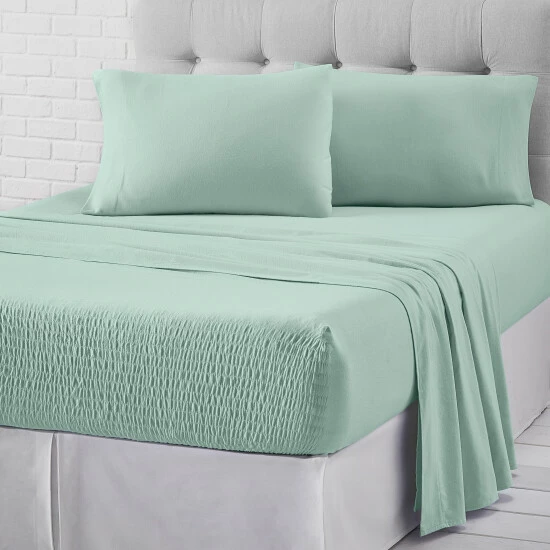 Best deal π Five Queens Court Royal Fit Jersey Cotton Sheet Set Silver π 4 Best deal π Five Queens Court Royal Fit Jersey Cotton Sheet Set Silver π - Image 4
